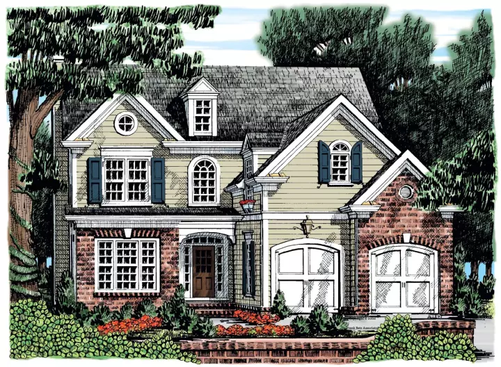 Southern house plans 85-392 - front exterior, 2,410 sq ft, 4 bed, 3 bath house plans | Monster House Plans