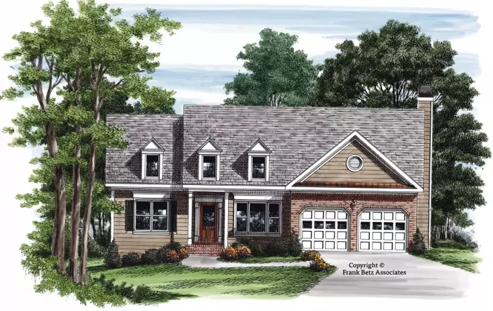 Traditional house plans 85-399 - front exterior, 1,826 sq ft, 3 bed, 2 bath house plans | Monster House Plans