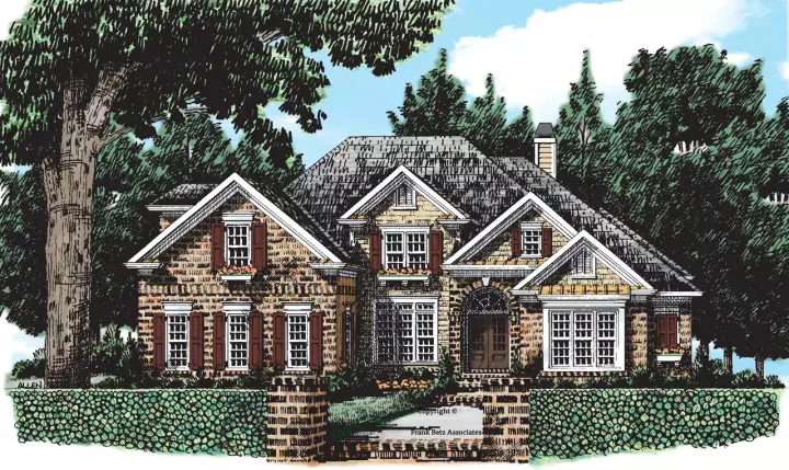 Southern house plans 85-416 - front exterior, 3,274 sq ft, 4 bed, 3 bath house plans | Monster House Plans