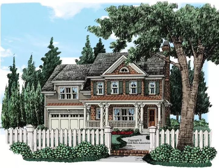 Southern Colonial house plans 85-426 - front exterior, 3,810 sq ft, 5 bed, 4 bath house plans | Monster House Plans