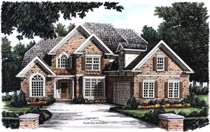 Southern house plans 85-429 - front exterior, 2,764 sq ft, 4 bed, 3 bath house plans | Monster House Plans