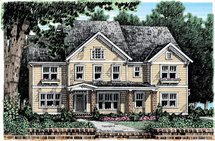 Traditional house plans 85-433 - front exterior, 2,907 sq ft, 4 bed, 3 bath house plans | Monster House Plans