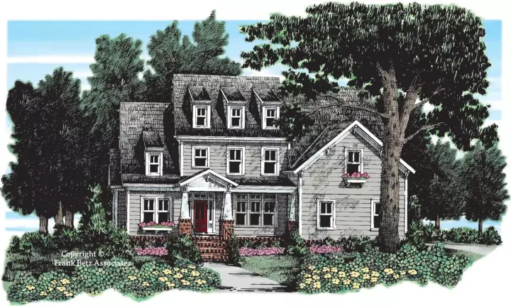 Craftsman house plans 85-445 - front exterior, 2,523 sq ft, 3 bed, 2 bath house plans | Monster House Plans