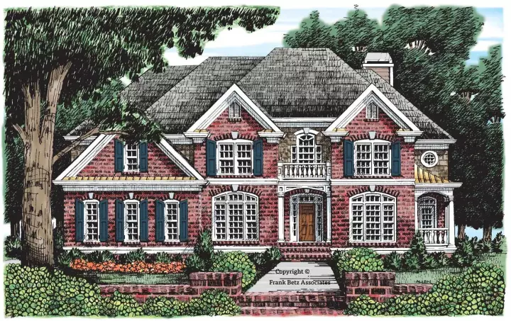 Southern house plans 85-446 - front exterior, 3,262 sq ft, 4 bed, 3 bath house plans | Monster House Plans