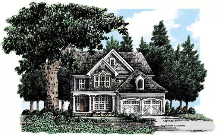 Cottage house plans 85-463 - front exterior, 3,250 sq ft, 4 bed, 3 bath house plans | Monster House Plans