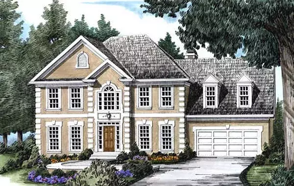 European house plans 85-476 - front exterior, 2,641 sq ft, 4 bed, 2 bath house plans | Monster House Plans