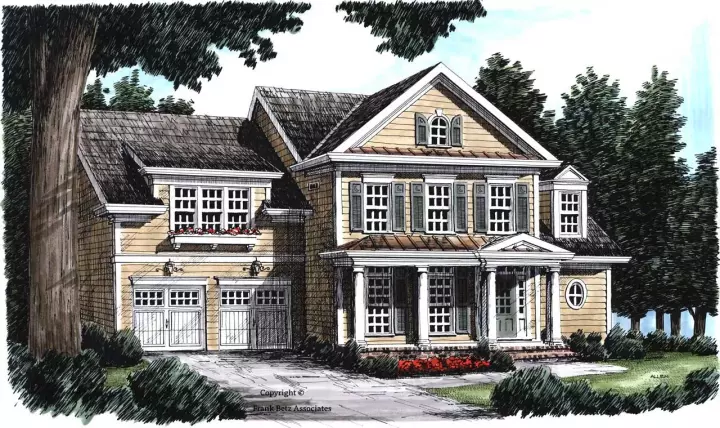 Southern house plans 85-478 - front exterior, 2,392 sq ft, 4 bed, 2 bath house plans | Monster House Plans