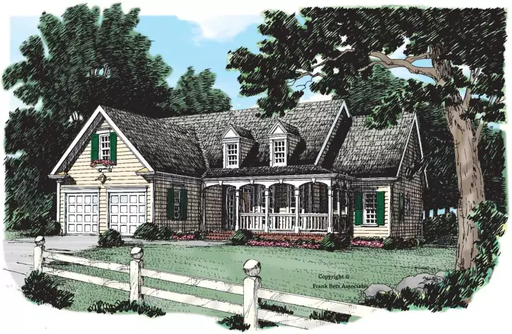 Ranch house plans 85-479 - front exterior, 1,749 sq ft, 3 bed, 2 bath house plans | Monster House Plans
