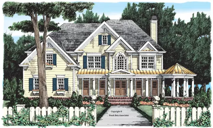Country house plans 85-489 - front exterior, 4,464 sq ft, 5 bed, 4 bath house plans | Monster House Plans