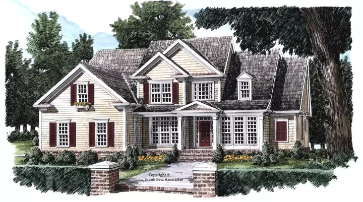 Traditional house plans 85-494 - front exterior, 2,982 sq ft, 4 bed, 3 bath house plans | Monster House Plans