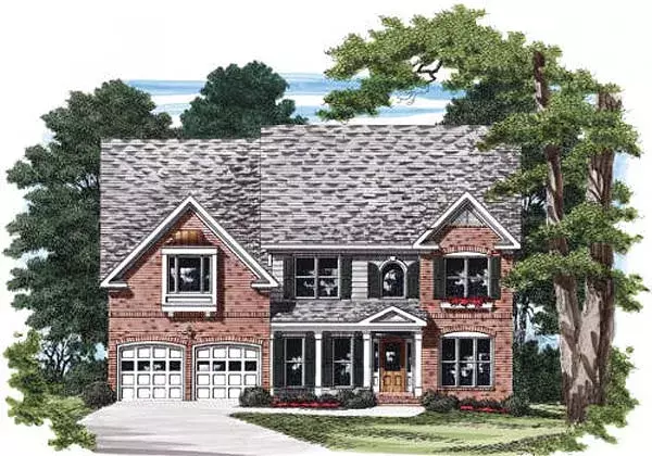 Southern house plans 85-499 - front exterior, 2,663 sq ft, 5 bed, 3 bath house plans | Monster House Plans