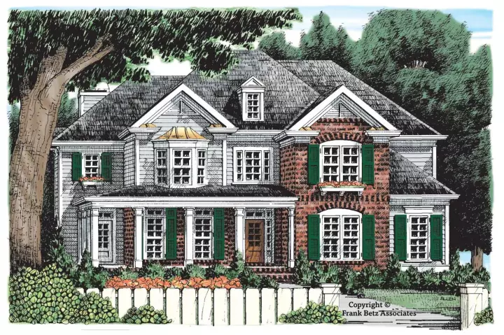 Country house plans 85-501 - front exterior, 3,041 sq ft, 5 bed, 4 bath house plans | Monster House Plans