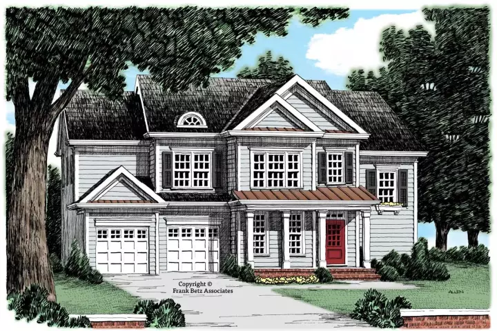 Southern house plans 85-507 - front exterior, 1,814 sq ft, 3 bed, 2 bath house plans | Monster House Plans