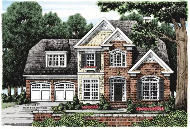 Traditional house plans 85-512 - front exterior, 2,809 sq ft, 3 bed, 3 bath house plans | Monster House Plans