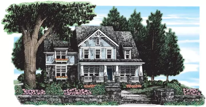 Craftsman house plans 85-521 - front exterior, 2,631 sq ft, 5 bed, 3 bath house plans | Monster House Plans