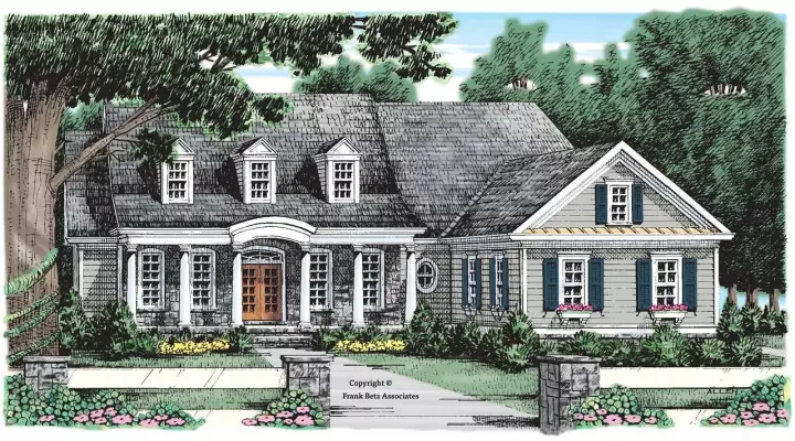Southern house plans 85-523 - front exterior, 2,477 sq ft, 3 bed, 2 bath house plans | Monster House Plans