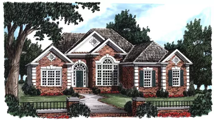Southern house plans 85-529 - front exterior, 1,945 sq ft, 4 bed, 2 bath house plans | Monster House Plans