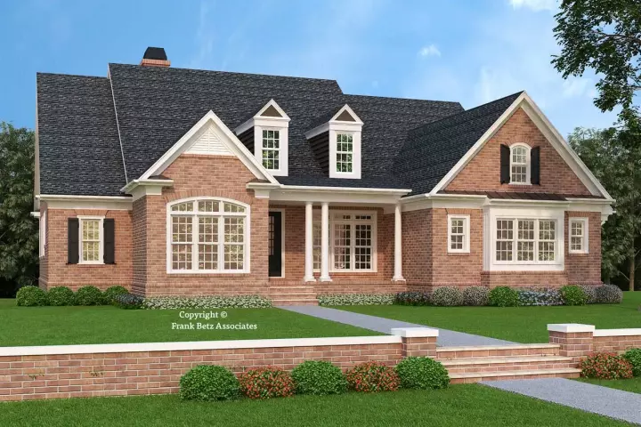 Traditional house plans 85-544 - front exterior, 2,645 sq ft, 4 bed, 3 bath house plans | Monster House Plans