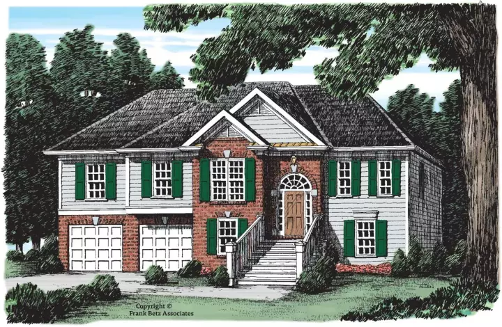 Traditional house plans 85-568 - front exterior, 1,516 sq ft, 3 bed, 2 bath house plans | Monster House Plans