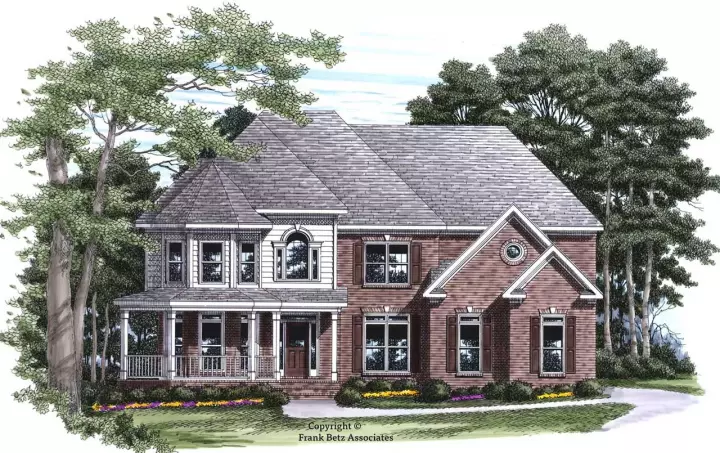 Victorian house plans 85-570 - front exterior, 3,131 sq ft, 5 bed, 4 bath house plans | Monster House Plans