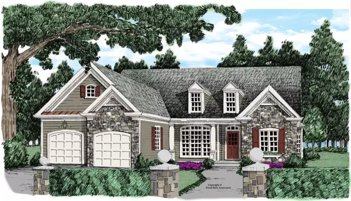 Country house plans 85-598 - front exterior, 1,637 sq ft, 3 bed, 2 bath house plans | Monster House Plans