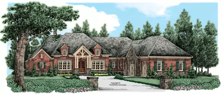 Southern house plans 85-602 - front exterior, 3,206 sq ft, 4 bed, 3 bath house plans | Monster House Plans