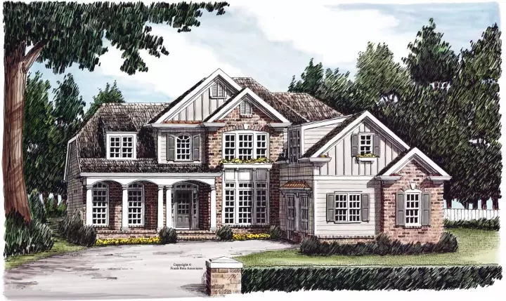 Traditional house plans 85-606 - front exterior, 2,419 sq ft, 4 bed, 3 bath house plans | Monster House Plans