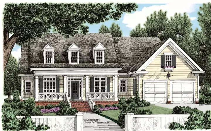 Country house plans 85-620 - front exterior, 1,933 sq ft, 3 bed, 2 bath house plans | Monster House Plans