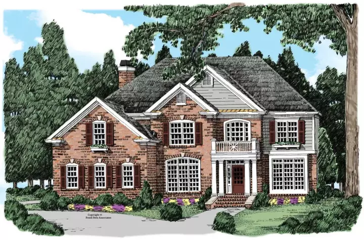 Traditional house plans 85-623 - front exterior, 3,327 sq ft, 5 bed, 4 bath house plans | Monster House Plans
