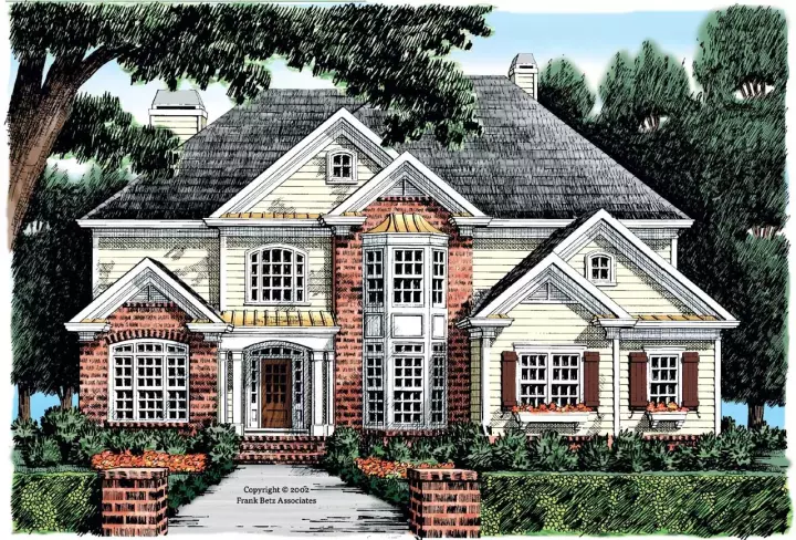 Traditional house plans 85-625 - front exterior, 3,379 sq ft, 5 bed, 4 bath house plans | Monster House Plans