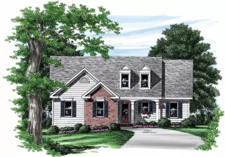 Traditional house plans 85-636 - front exterior, 1,290 sq ft, 3 bed, 2 bath house plans | Monster House Plans