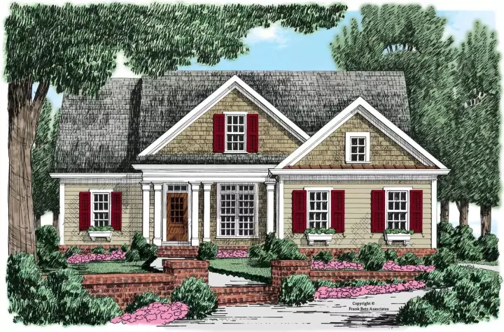 Country house plans 85-640 - front exterior, 1,932 sq ft, 3 bed, 2 bath house plans | Monster House Plans