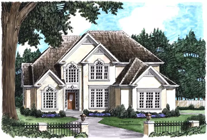 Traditional house plans 85-657 - front exterior, 2,686 sq ft, 4 bed, 3 bath house plans | Monster House Plans