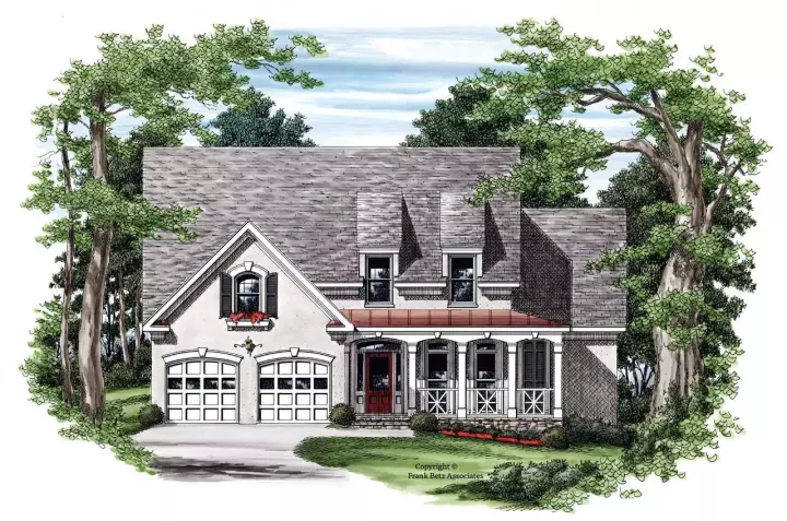 Country house plans 85-678 - front exterior, 1,909 sq ft, 4 bed, 3 bath house plans | Monster House Plans