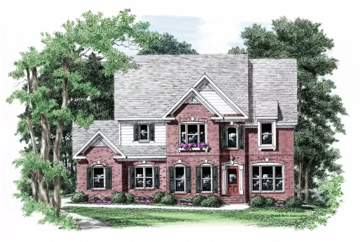 Traditional house plans 85-683 - front exterior, 2,784 sq ft, 5 bed, 4 bath house plans | Monster House Plans