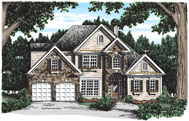 Traditional house plans 85-690 - front exterior, 2,167 sq ft, 3 bed, 2 bath house plans | Monster House Plans