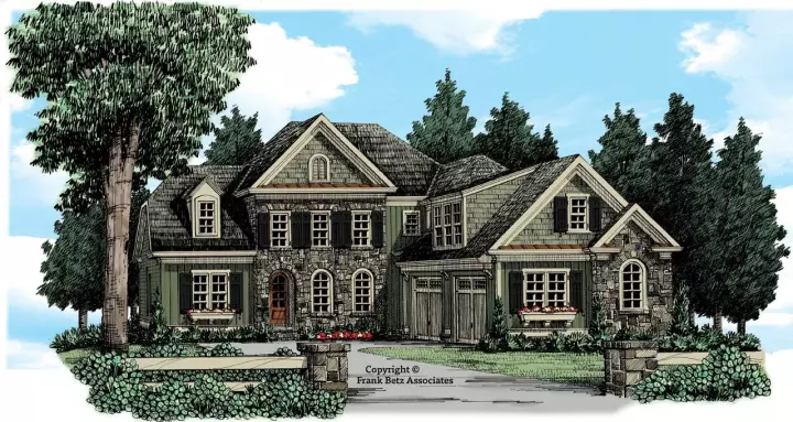 Traditional house plans 85-693 - front exterior, 2,858 sq ft, 5 bed, 4 bath house plans | Monster House Plans
