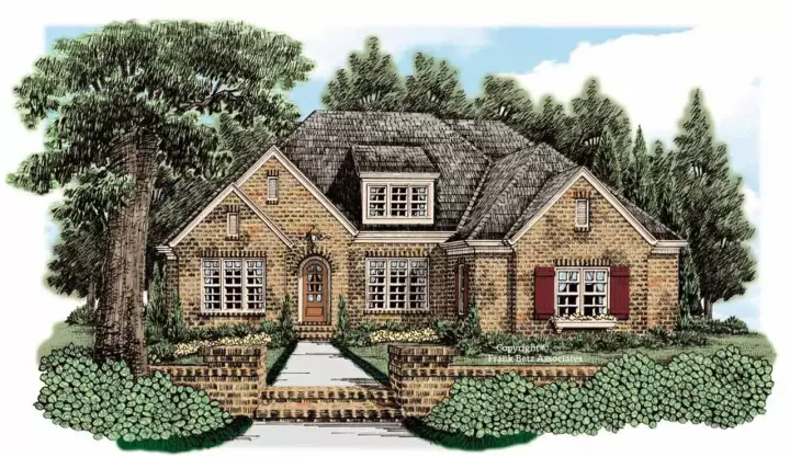 Traditional house plans 85-737 - front exterior, 2,532 sq ft, 4 bed, 3 bath house plans | Monster House Plans
