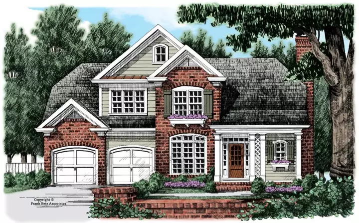 Country house plans 85-740 - front exterior, 1,858 sq ft, 3 bed, 2 bath house plans | Monster House Plans