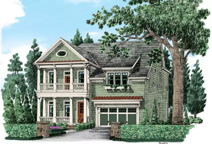Cottage house plans 85-787 - front exterior, 3,501 sq ft, 4 bed, 3 bath house plans | Monster House Plans