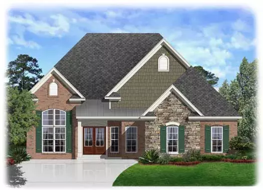 Southern house plans 86-103 - front exterior, 1,957 sq ft, 3 bed, 2 bath house plans | Monster House Plans