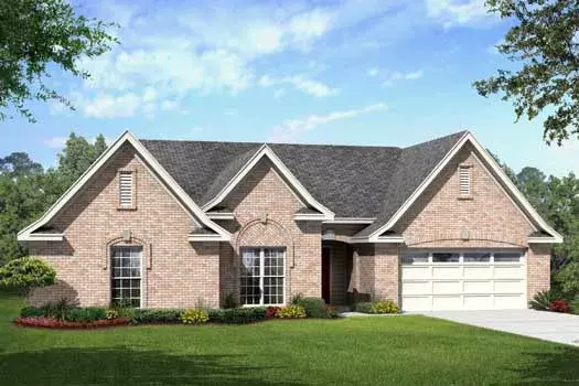 Traditional house plans 86-106 - front exterior, 2,119 sq ft, 4 bed, 3 bath house plans | Monster House Plans