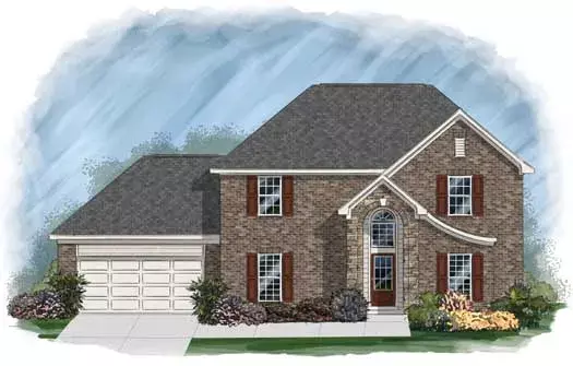 Traditional house plans 86-108 - front exterior, 2,214 sq ft, 4 bed, 2 bath house plans | Monster House Plans