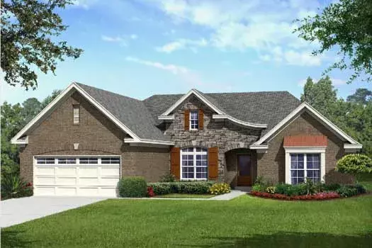 Traditional house plans 86-109 - front exterior, 2,219 sq ft, 4 bed, 2 bath house plans | Monster House Plans