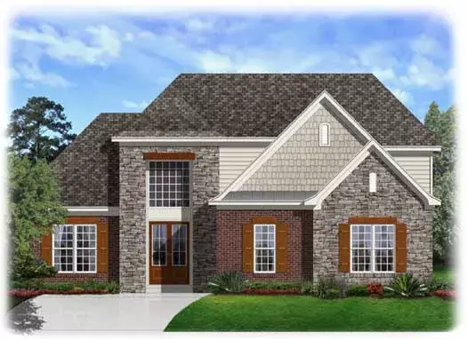 Traditional house plans 86-139 - front exterior, 3,034 sq ft, 4 bed, 2 bath house plans | Monster House Plans