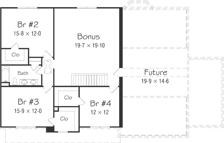 Upper/Second Floor Plan:86-144