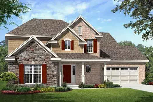 Traditional house plans 86-154 - front exterior, 3,326 sq ft, 4 bed, 3 bath house plans | Monster House Plans