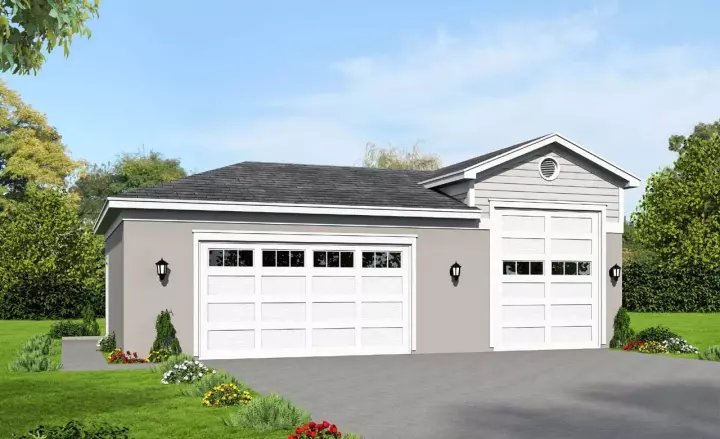 Traditional house plans 87-119 - front exterior, 1,120 sq ft, 0 bed, 0 bath house plans | Monster House Plans