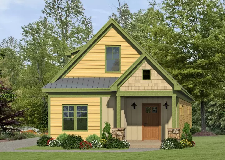 Craftsman house plans 87-125 - front exterior, 1,979 sq ft, 3 bed, 2 bath house plans | Monster House Plans