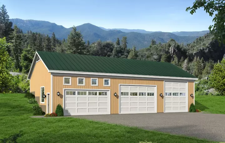 Traditional house plans 87-143 - front exterior, 1,920 sq ft, 0 bed, 0 bath house plans | Monster House Plans